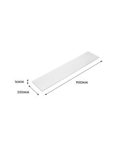 Flat, White metal Shelf (for System) 