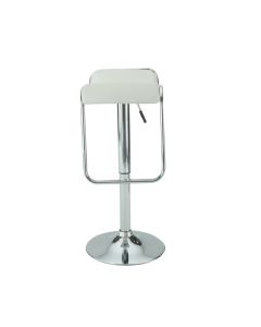 White Leather Seat with attaching leg rest, Height Adjustable.