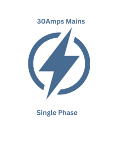 30 Amps single phase main including consumption