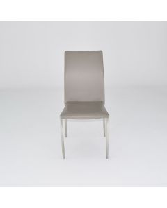 Leather Stackable Chairs (Grey)